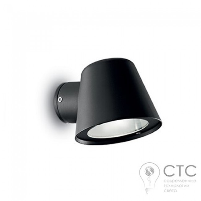 Настенный светильник Ideal Lux Gas AP1 Nero (020228) 