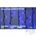 Гирлянда внешняя Delux ICICLE 108 LED cиний/черный 2х1м