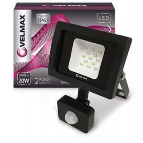 Прожектор светодиодный VELMAX VF-206S 20W 6200K - фото 1
