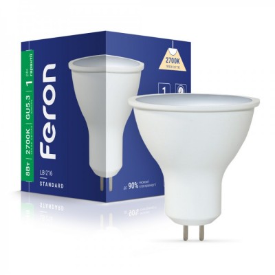 Светодиодная лампа Feron LB-216 8W GU5.3 2700K