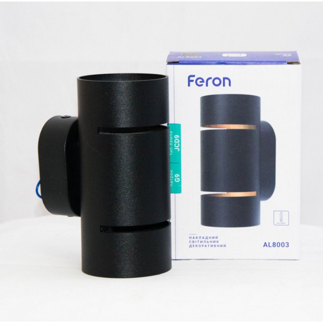 Настенный светильник Feron AL8003 G9 круглый черный
