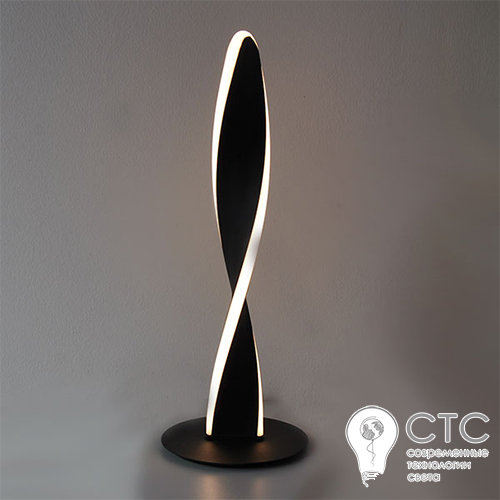 Торшер LED Powerlux PW22055 Art-Spiral 10W 3000K B/BK - фото 2