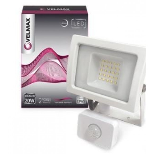  Прожектор светодиодный VELMAX VF-206SWh 20W 6200K