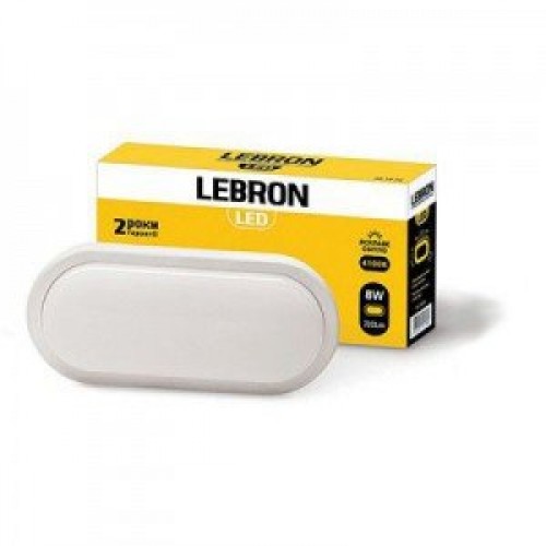 Светодиодный светильник Lebron Овал 8W-4100K - фото 1