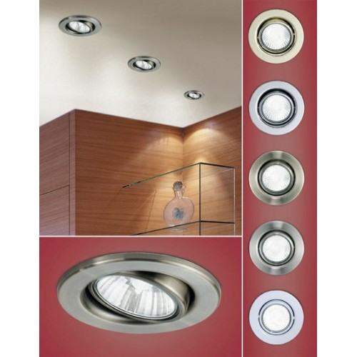 Світильник вбудований EGLO комплект 3ER-SET GU10 3х50W білий - фото 2