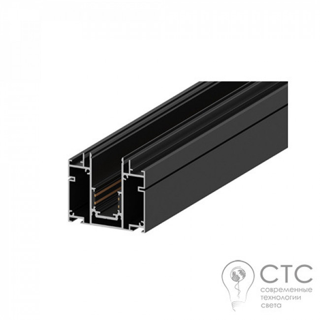 Шинопровод для низковольтных трековых светильников Ardero CABM1003 черный 2м (для натяжных потолков)