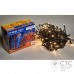 Гірлянда зовнішня Delux ICICLE 108 LED теплий білий/чорний 2х1м