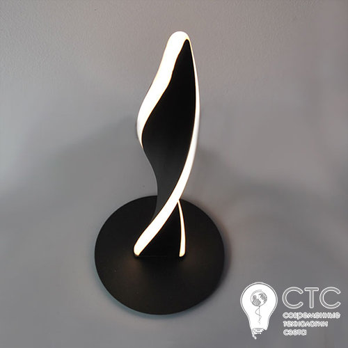 Торшер LED Powerlux PW22031 Art-Spiral 10W 3000K BK - фото 2