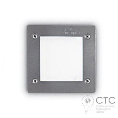 Настінний світильник Ideal Lux Leti FI1 Square Grigio (096599)