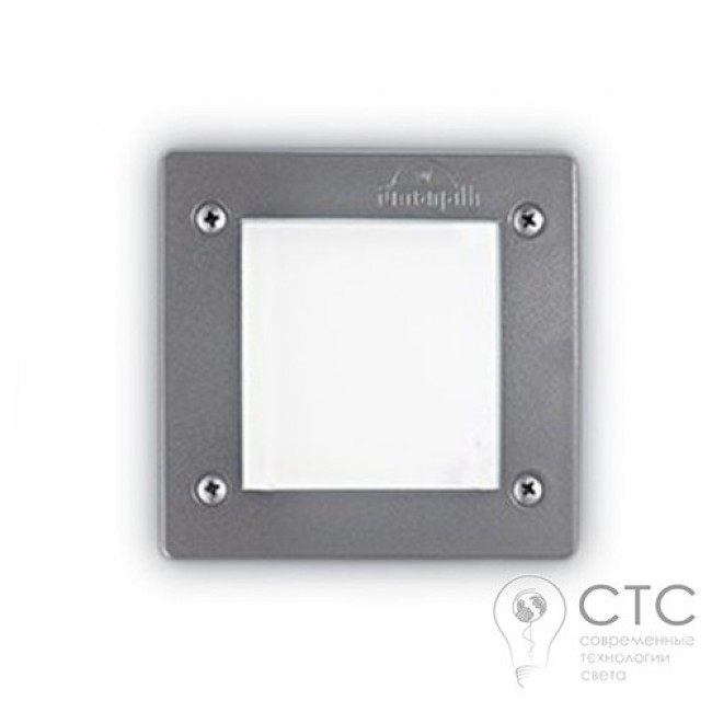 Настенный светильник Ideal Lux Leti FI1 Square Grigio (096599) 