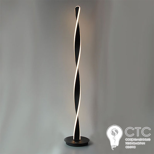 Торшер LED Powerlux PW22048 Art-Spiral 26W 3000K BK - фото 2