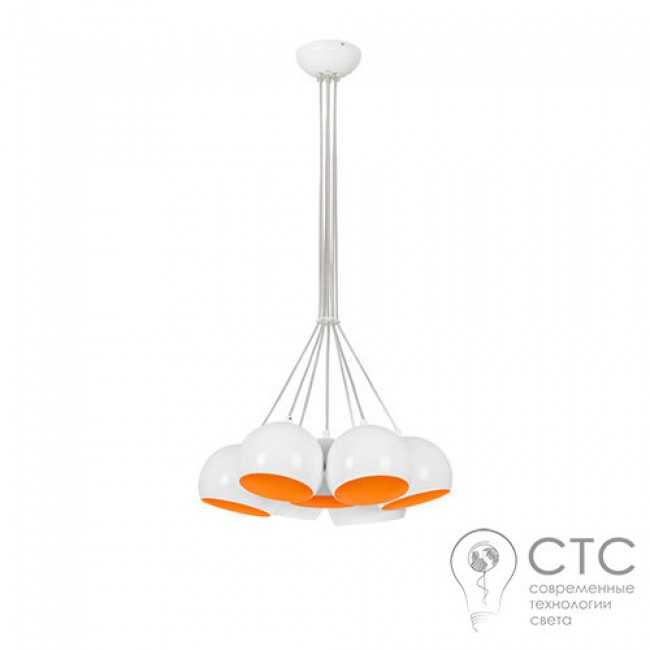 Люстра Nowodvorski 6582 Ball White-Orange Fluo