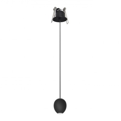 Подвесной светильник Azzardo AZ3096 Ovum 1 pendant downlight (black)
