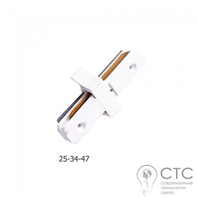 Коннектор прямой Velmax V-IC белый