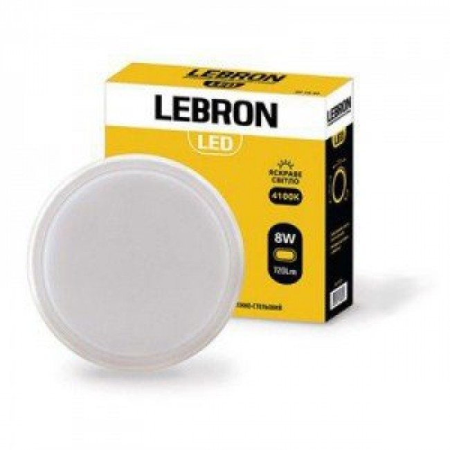 Светодиодный светильник Lebron Круг 12W-4100K