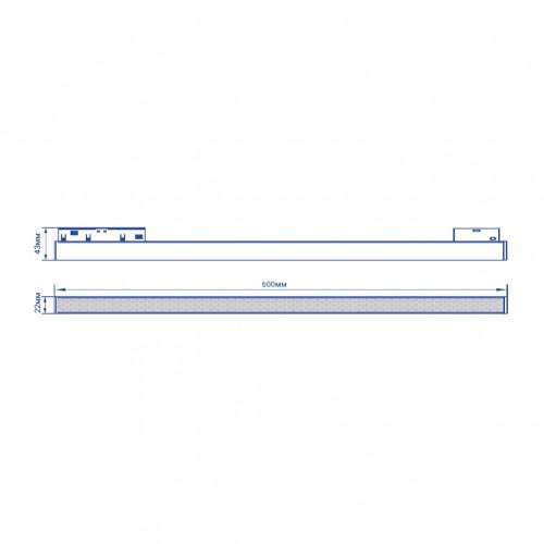 Магнитный трековый светильник Feron MGN302 24W 4000К 110 град чорний - фото 3