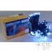 Гирлянда внешняя Delux String 100 LED белый/черный 10м (2х5м)