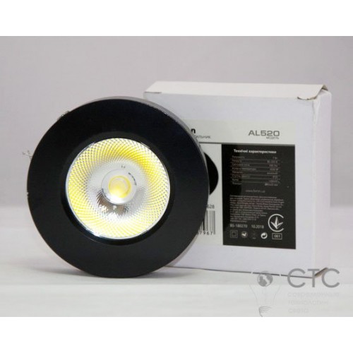 Світлодіодний світильник Feron AL520 COB 5W 4000K чорний - фото 1