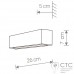 Настенный светильник Nowodvorski 6345 Straight Wall White XS