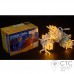 Гирлянда внешняя Delux String 100 LED желтый/белый 10м (2х5м)