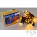 Гирлянда внешняя Delux String 100 LED желтый/черный 10м (2х5м)