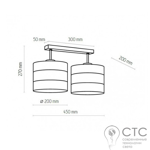 Люстра TK Lighting 3223 Tago White - фото 2