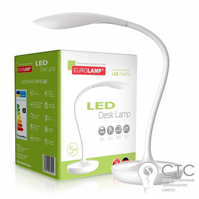 Настольный светильник EUROLAMP 5W 4000K белый