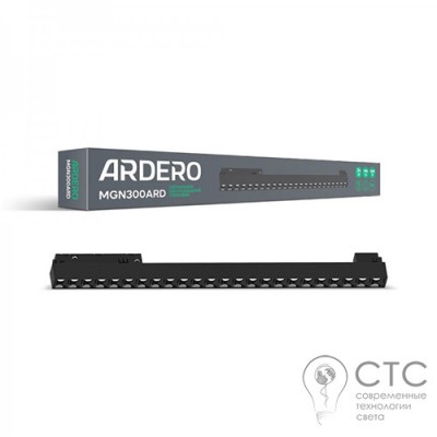 Магнитный трековый светильник Feron MGN300ARD 24W 4000К 30 град черный