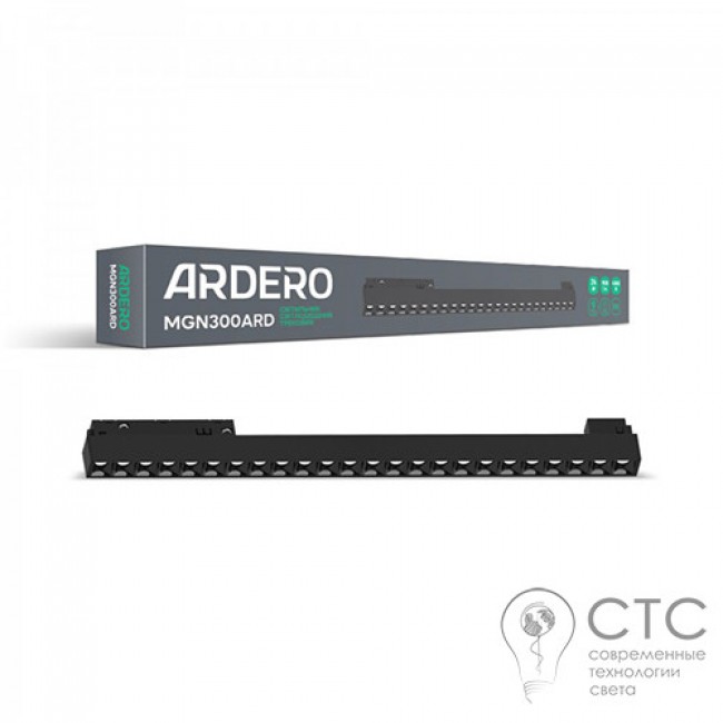 Магнитный трековый светильник Feron MGN300ARD 24W 4000К 30 град черный