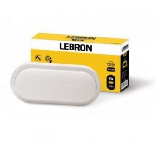 Світлодіодний світильник Lebron Овал 12W-4100K з мікрохвильовим датчиком руху - фото 1