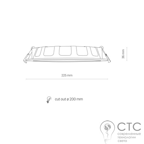 Точечный светильник Nowodvorski 8774 CL Kos LED 24W 4000K - фото 6