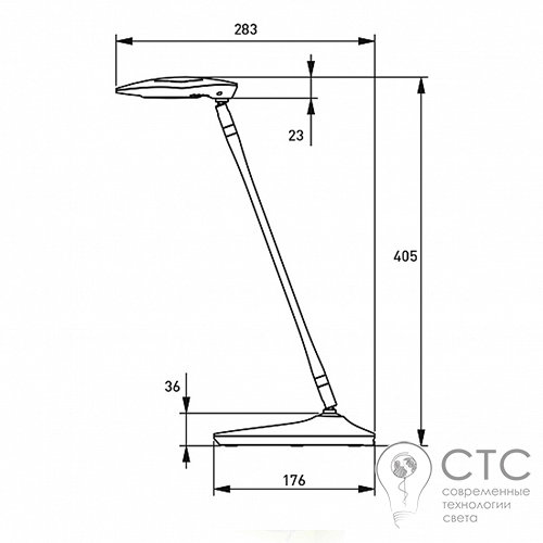 Настільний світильник EUROLAMP 5W 3000-6500K білий - фото 3