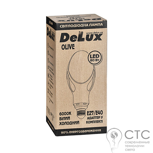 Светодиодная лампа Delux Olive 80W E27/E40 6000K - фото 3