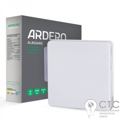 Накладной светодиодный светильник Ardero AL802ARD 36W квадрат
