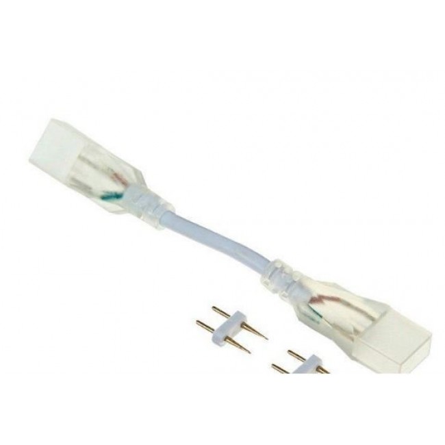  Коннектор провод + 2 зажима для неона  PL-Connector-2jack-NEON-816