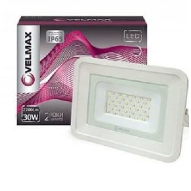 Прожектор светодиодный VELMAX VF-306Wh 30W 6200K