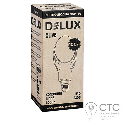Светодиодная лампа Delux Olive 100W E40 6000K - фото 3