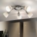 Дакар 1 5x40 W E14 никель-мат.белый EGLO