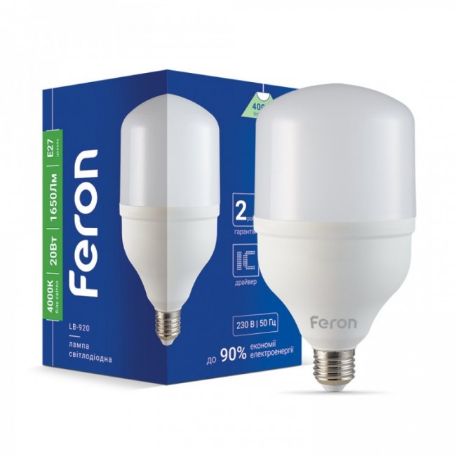 Світлодіодна лампа Feron LB-920 20W E27 4000K