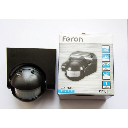 Датчик движения Feron LX39/SEN11 черный - фото 1