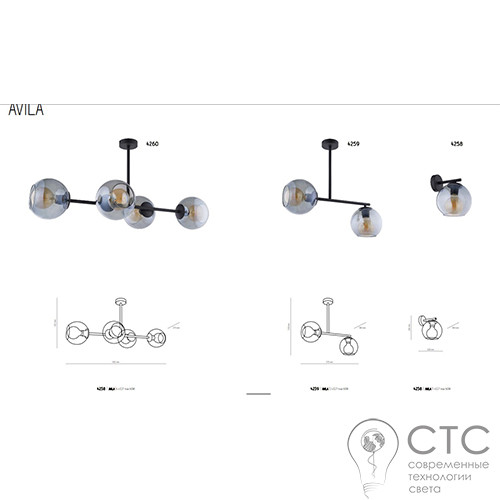 Люстра TK Lighting 4260 Avila - фото 2