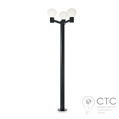 Фонарный столб Ideal Lux Clio PT3 Nero (147154)