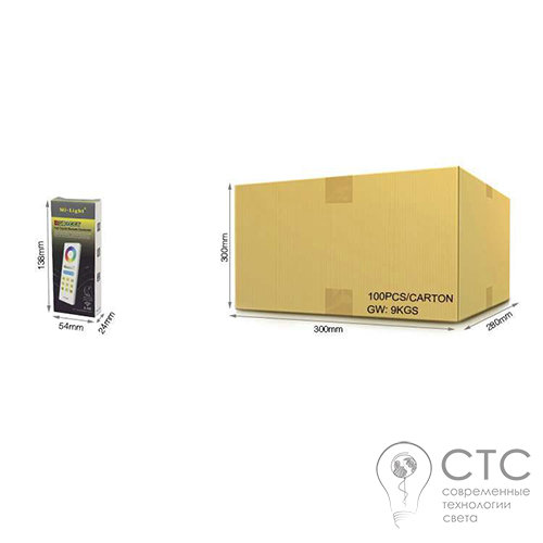 Пульт дистанционного управления MiLight RL088 RGB+CCT сенсорный 2,4 ГГц - фото 6