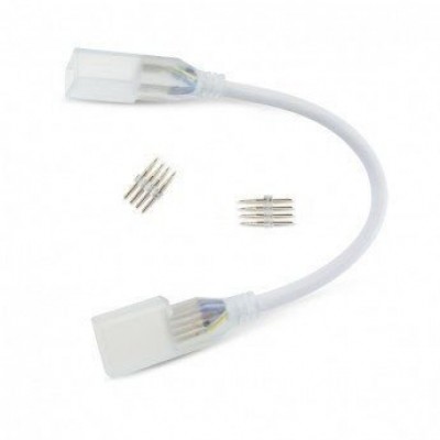 Конектор провід + 2 затискачі для неону 14*26 PL-Connector-2jack-NEON-1426