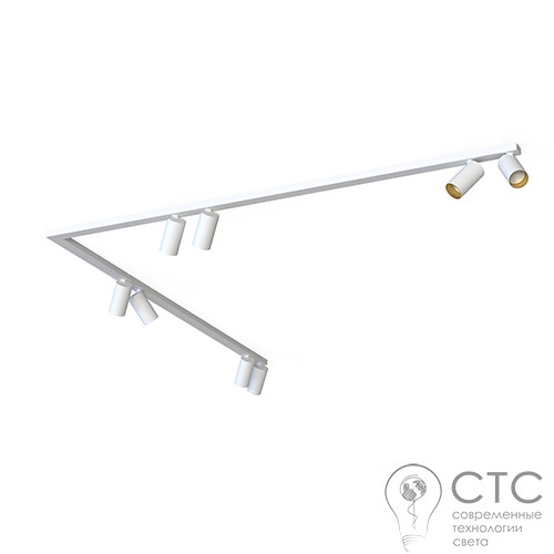 Спот Nowodvorski 7695 Mono Corner VIII 2X150 White/Gold - фото 1