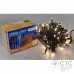 Гірлянда зовнішня Delux String 100 LED теплий білий/чорний 10м (2х5м)