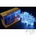 Гирлянда внешняя Delux String 200 LED белый/белый 20м (2х10м)