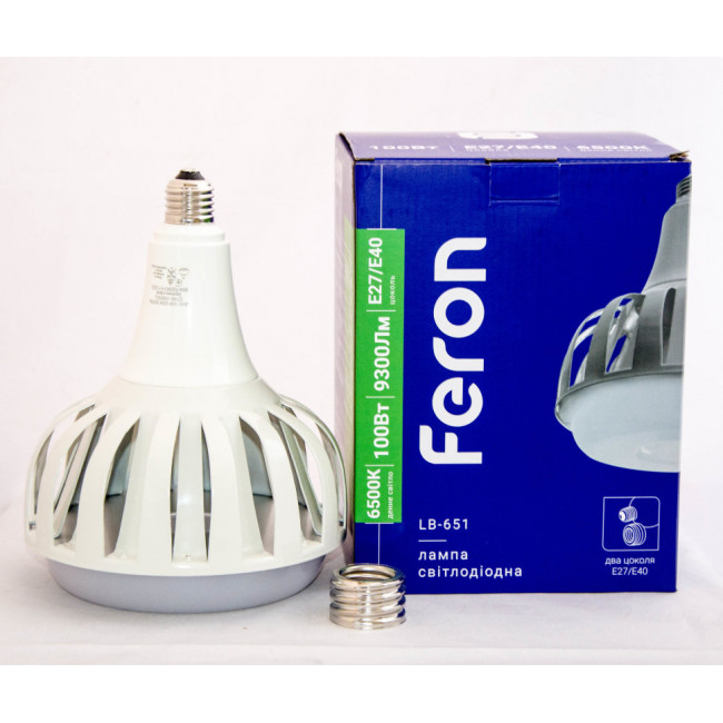  Светодиодная лампа Feron LB-651 100W E27-E40 6500K