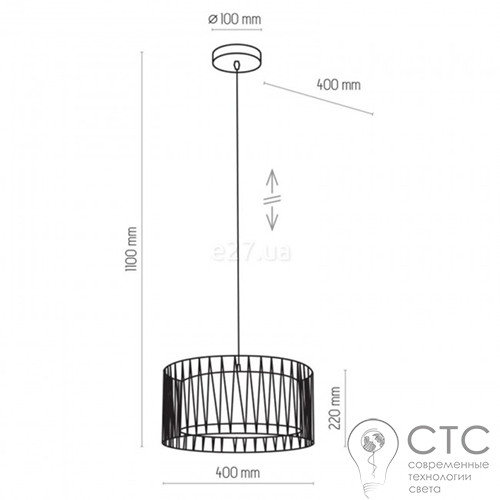 Подвесной светильник TK Lighting 1654 Harmony Black - фото 2