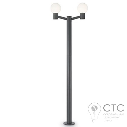 Фонарный столб Ideal Lux Clio PT2 Nero (147109) - фото 1